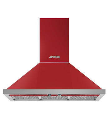 Smeg 90cm Portofino Canopy Rangehood KPFA9RD