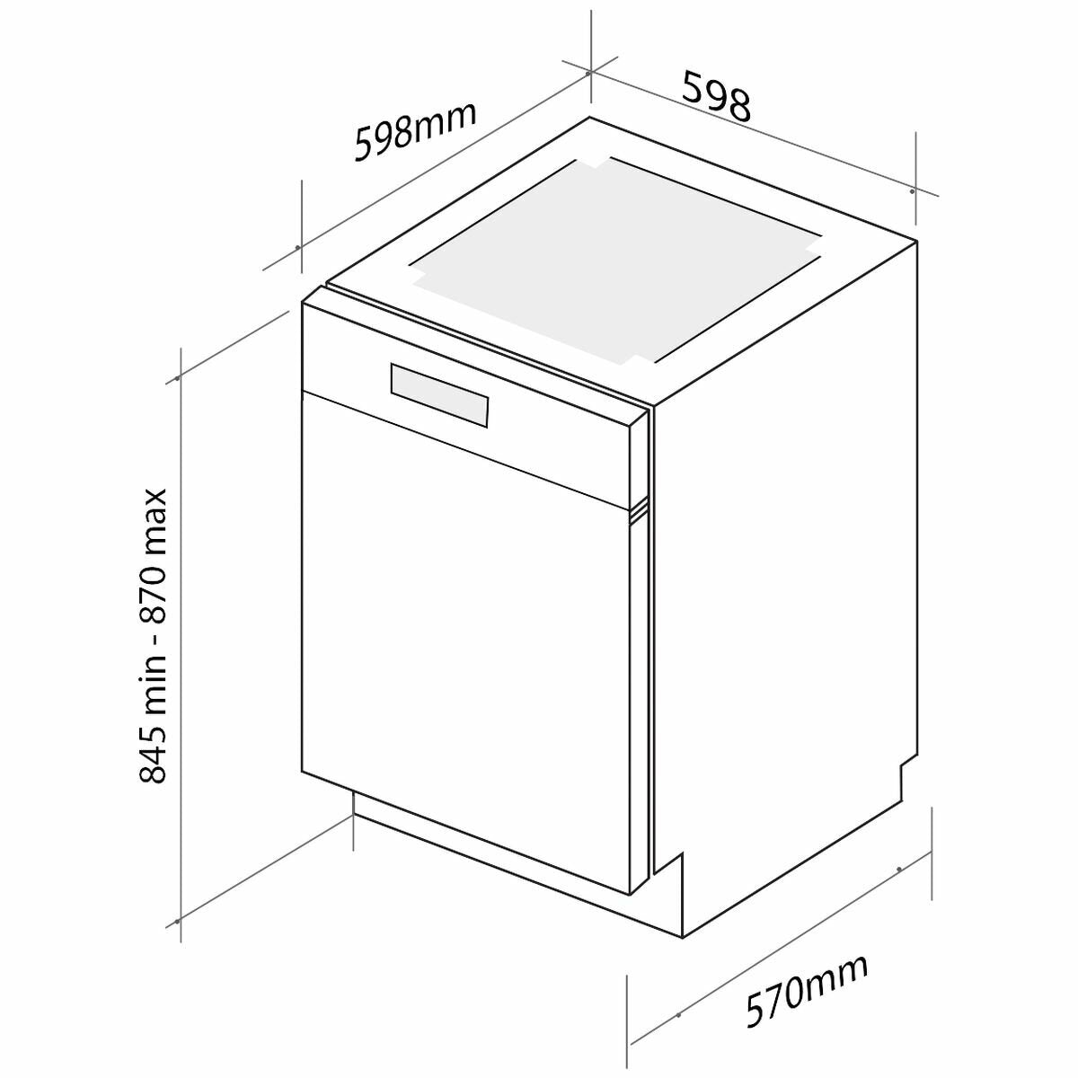 Artusi Freestanding Dishwasher ADW7003B — product image 2