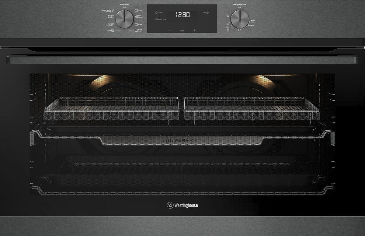 Westinghouse 90cm Multi-Function Oven with AirFry Dark Stainless Steel WVE9516DD