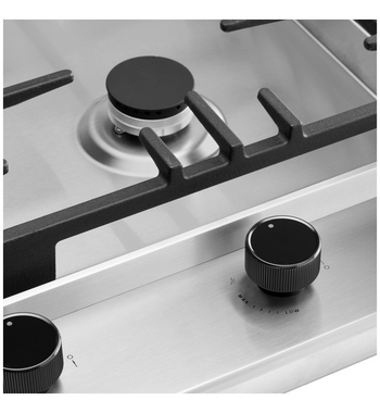 Omega 90cm Natural Gas Cooktop with Wok Burner Stainless Steel OCG905WX