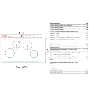 Fisher & Paykel Series 5 90cm Four Zone Induction Cooktop Black Glass CI904CTB1