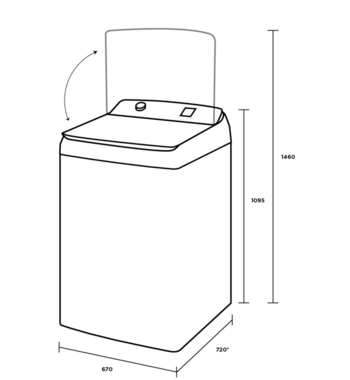 Westinghouse 10kg EasyCare 700 Top Load Washing Machine WWT1084C7WA