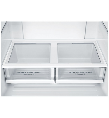 Westinghouse 492L French Door Fridge with Non-Plumbed Water Dispenser Charcoal Matte Black WQE4960BA