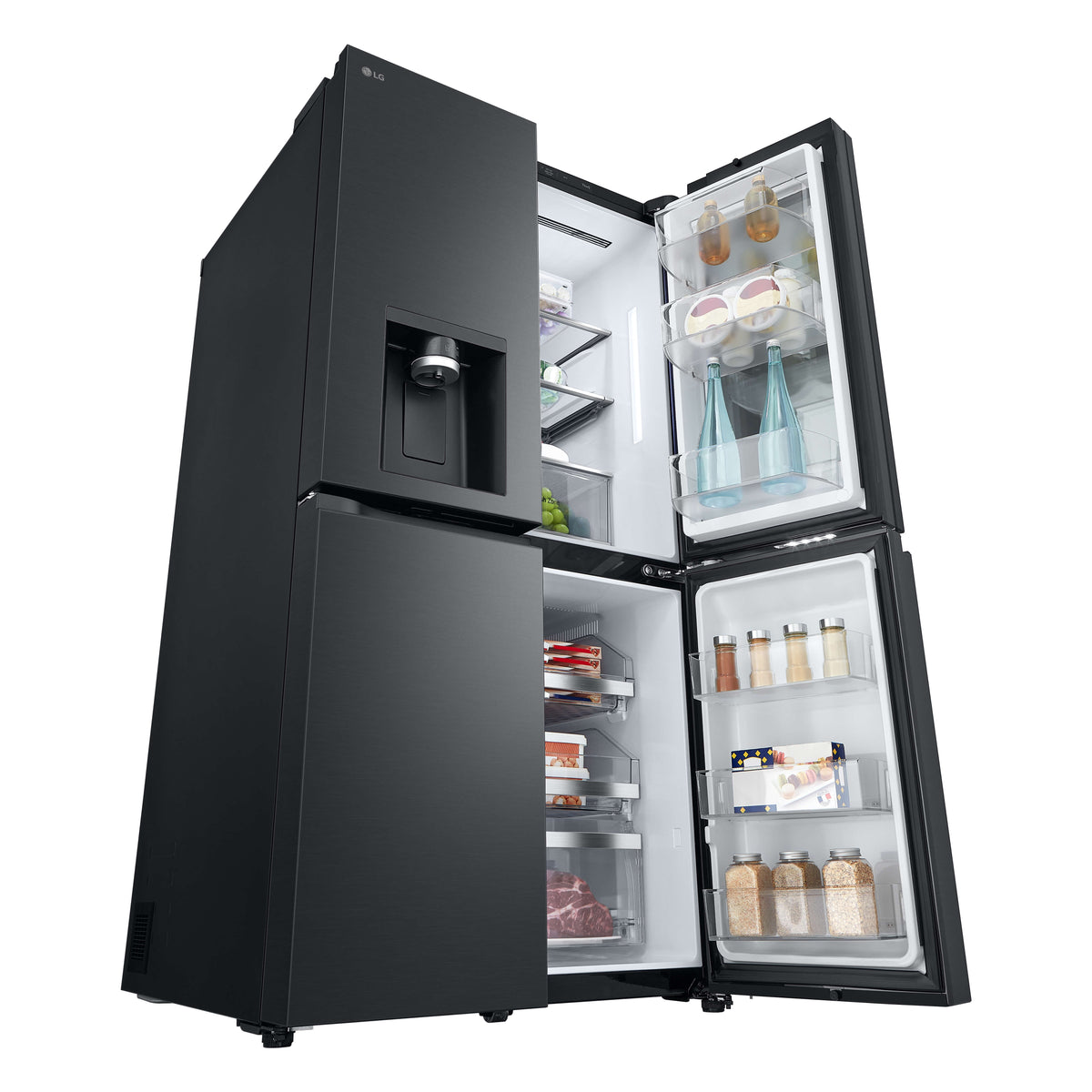 LG 847L Instaview French Door Fridge Matte Black GF-V900MBLC — product image 22