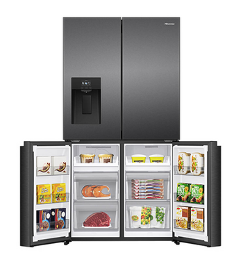 Hisense 615L PureFlex French Door Fridge with Ice and Water Dispenser Dark Stainless HRCD615TBW – gallery image 4