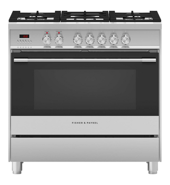 Fisher & Paykel 90cm Series 5 Freestanding Dual Fuel Cooker Stainless Steel OR90SCG1X1