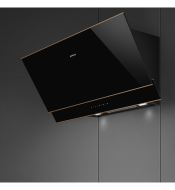 Smeg 90cm Dolce Stil NOVO Vertical Rangehood KV694R