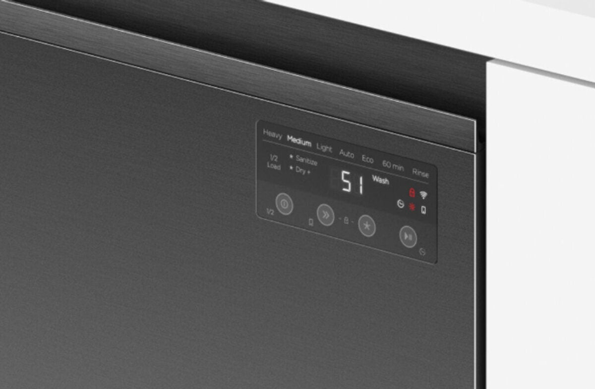 Fisher & Paykel Series 5 Contemporary Built Under Dishwasher Black DW60UN2B2