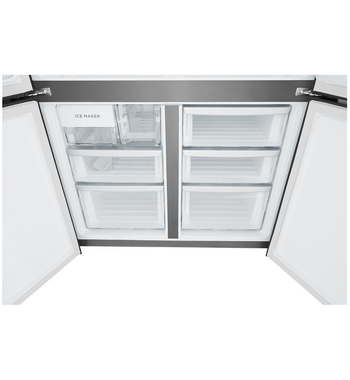 Westinghouse 564L Plumbed French Quad Door Refrigerator Matte Black WQE5650BA