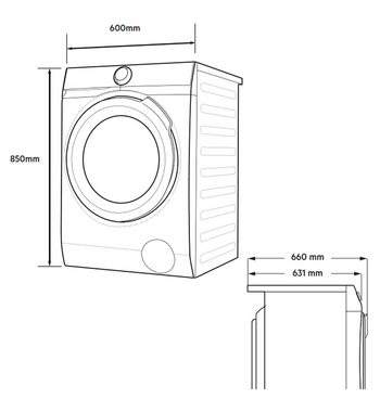 AEG 10kg/6kg Washer Dryer Combo L8WEC166R