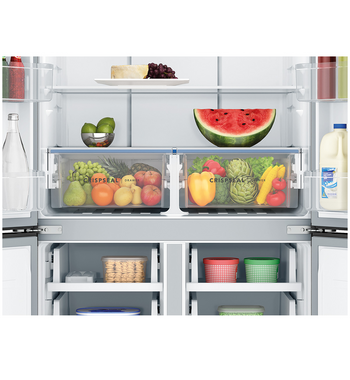 Westinghouse 547L Quad Door Refrigerator Stainless Look WQE5400SD