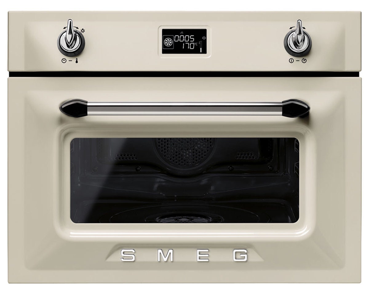 Smeg SFA4920VCP 45cm Victoria Aesthetic Compact Electric Built-In Combi-Steam Oven