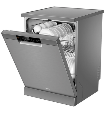Haier 60cm Freestanding Dishwasher Satina Silver HDW15F2S1 – gallery image 7