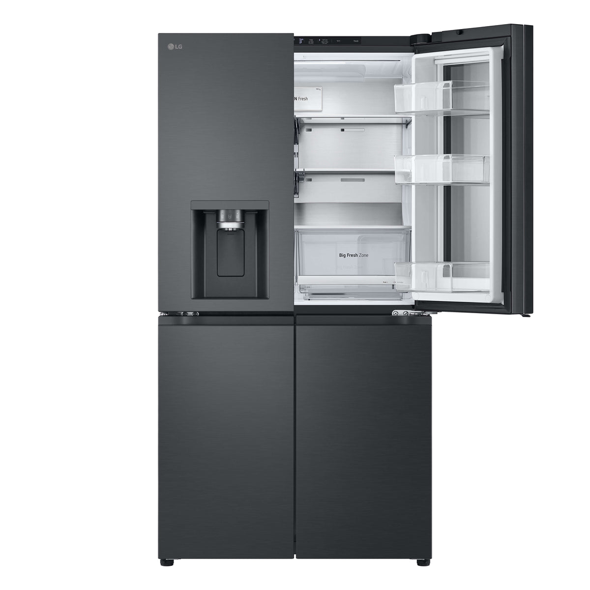 LG 847L Instaview French Door Fridge Matte Black GF-V900MBLC — product image 5