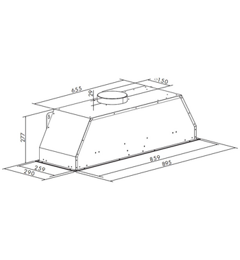 Smeg 90cm Universale Undermount Rangehood Stainless Steel PUM910X