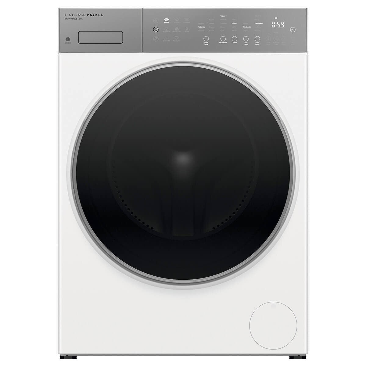 Fisher & Paykel Series 5 9kg Contemporary Front Loader Washer with FlexiDose WH9060P5