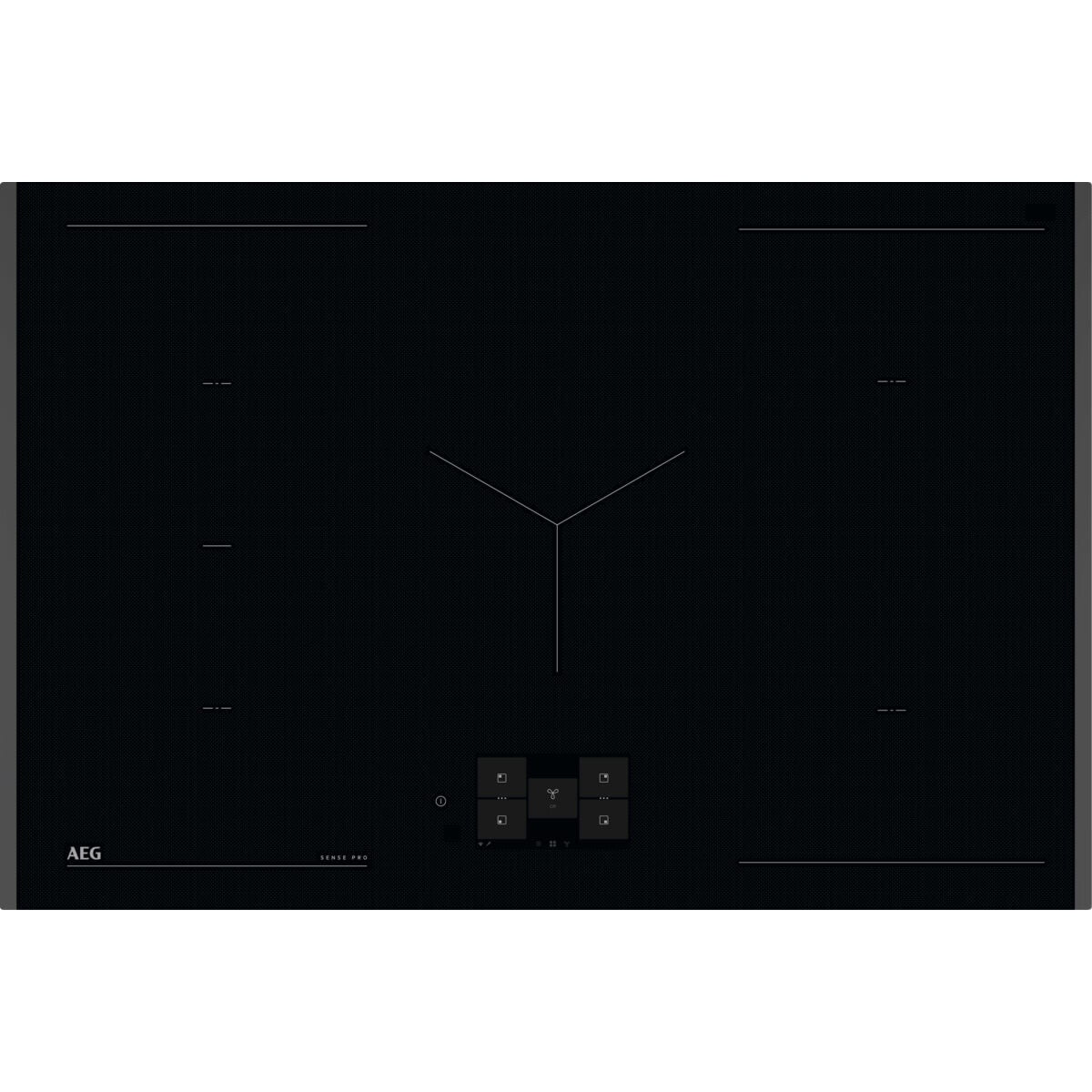 AEG 8000 Series 80cm 5 Zone Induction Cooktop with Wi-Fi Connection NIH85H50FB