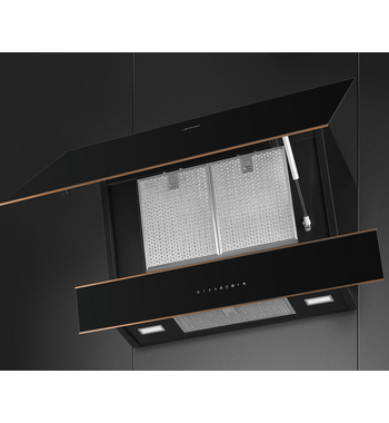 Smeg 90cm Dolce Stil NOVO Vertical Rangehood KV694R