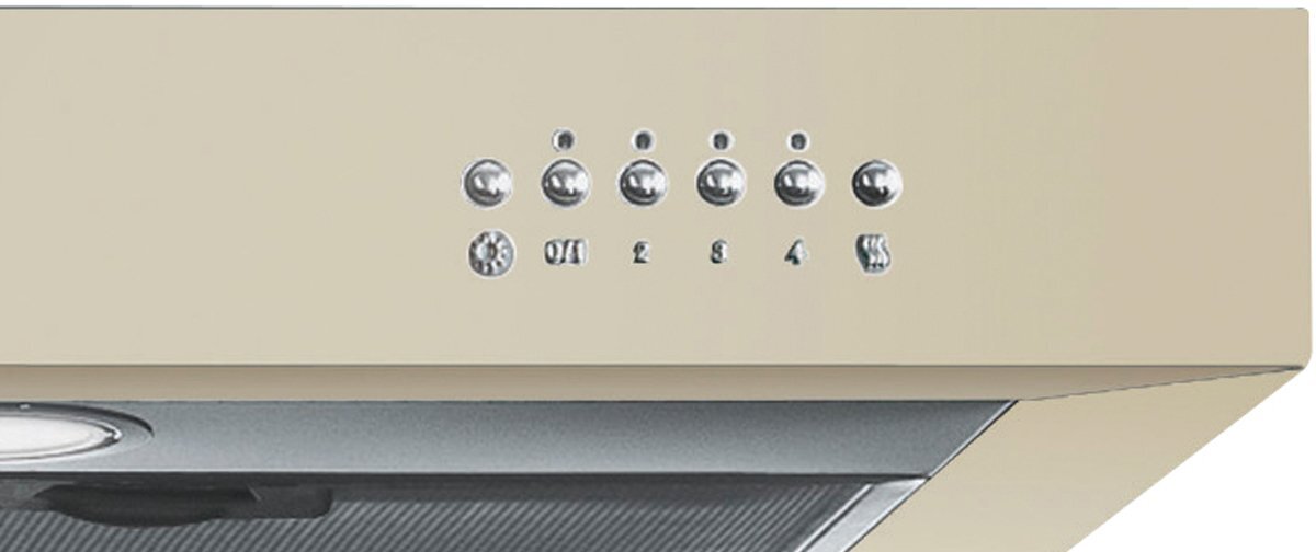 Smeg 110cm Victoria Aesthetic Cream Canopy Rangehood KSE110AP9 — product image 4