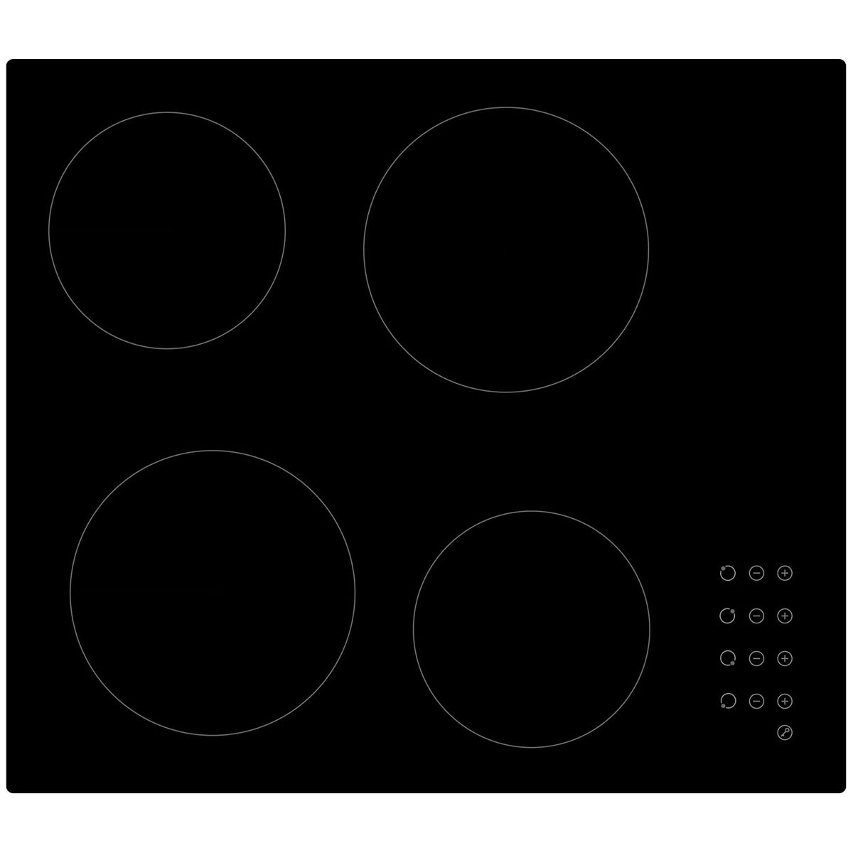 Casa 60cm 4 Zone Ceramic Electric Cooktop CA60FEG