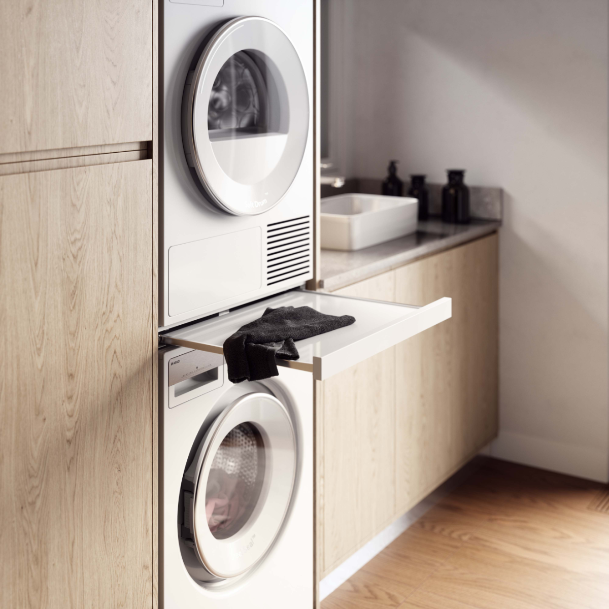 ASKO Pull-Out Laundry Shelf Titanium HSS1053T