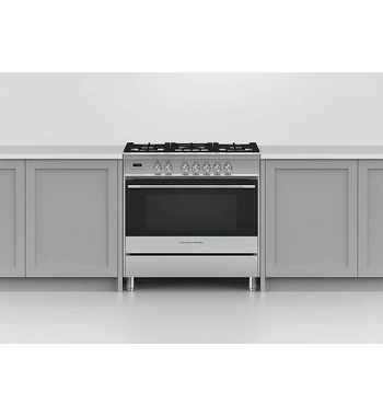 Fisher & Paykel 90cm Series 5 Freestanding Dual Fuel Cooker Stainless Steel OR90SCG1X1