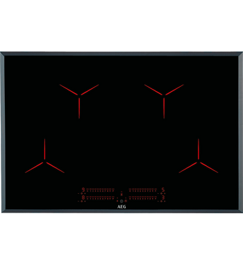 AEG 80cm Pure Induction Cooktop - Black IPE84531FB