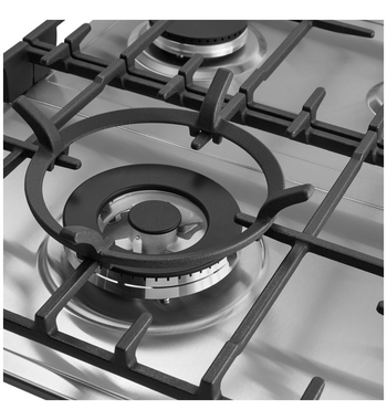 Omega 90cm Natural Gas Cooktop with Wok Burner Stainless Steel OCG905WX