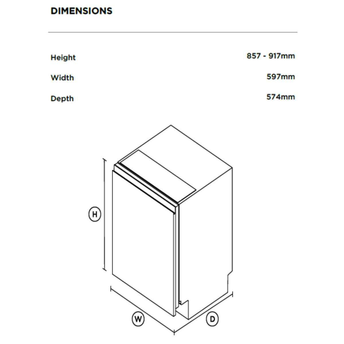 Fisher & Paykel Series 9 Contemporary Built Under Dishwasher with Sanitise Black DW60UNT4B2