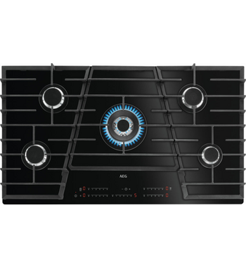 AEG 90cm Natural Gas Cooktop HVB95450IB – product image