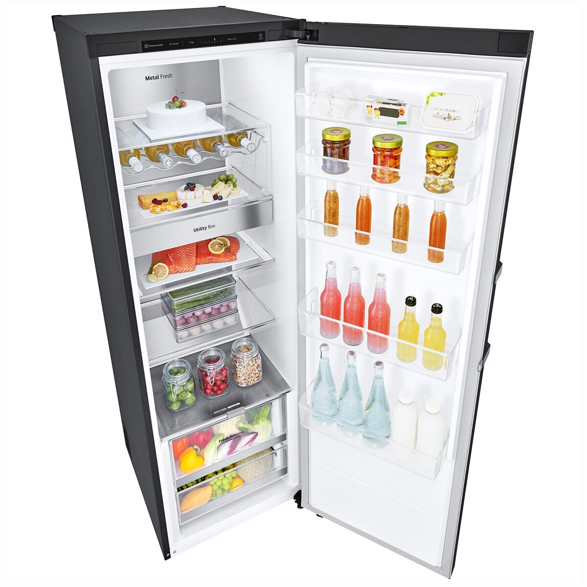 LG 386L Upright Fridge Matte Black GP-R386MBL — product image 2