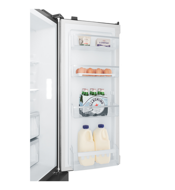 Westinghouse 564L Plumbed French Quad Door Refrigerator Matte Black WQE5650BA