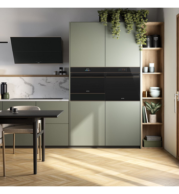 Smeg 90cm Dolce Stil NOVO Vertical Rangehood KV694R