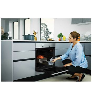 Chef 60cm Multi Function Fan Forced Electric Built-In Oven Stainless Steel CVE612SB
