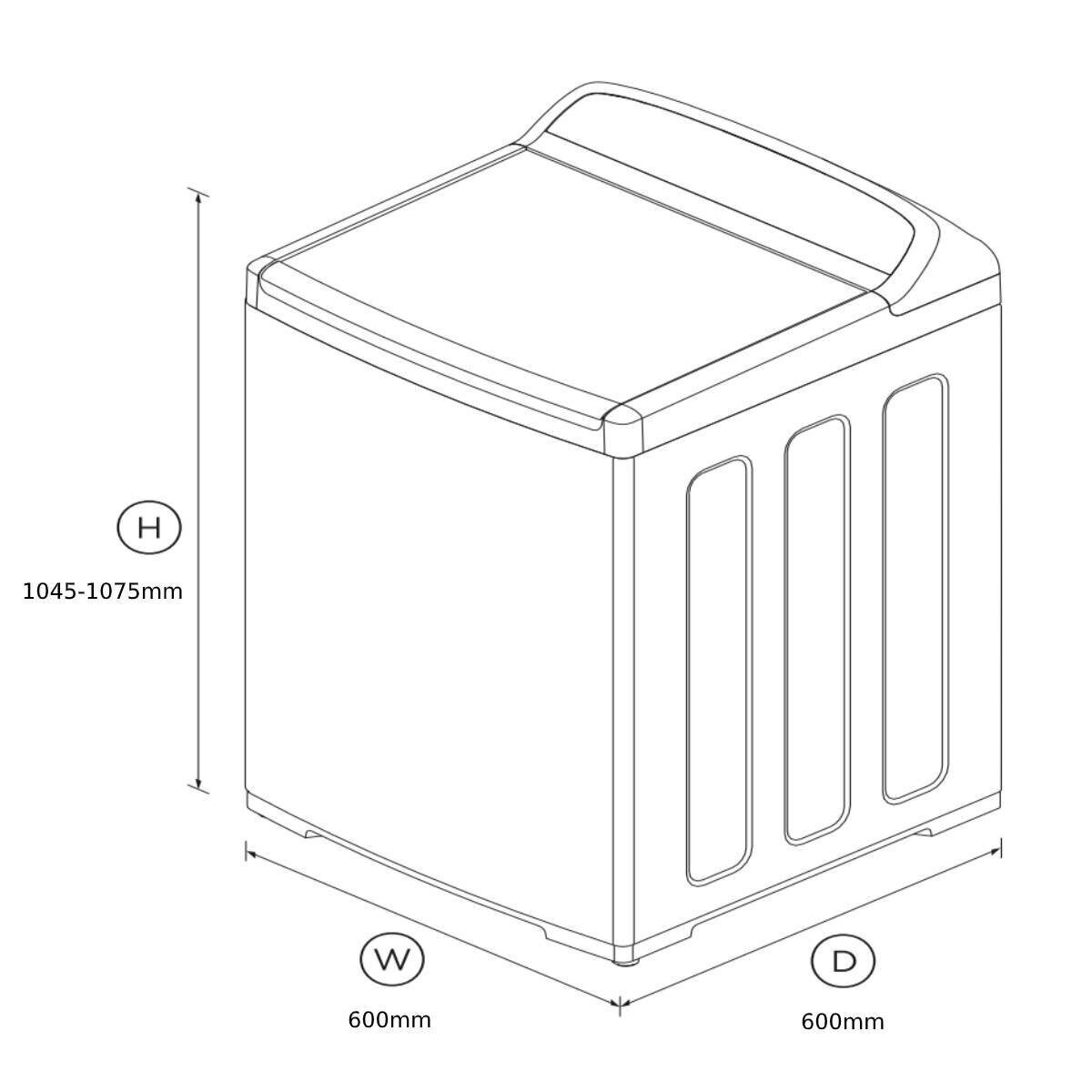 Fisher & Paykel Series 5 7kg Top Load Washing Machine WA7060G2