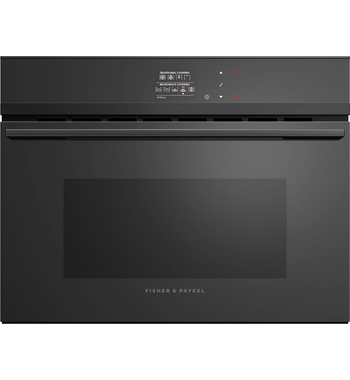 Fisher & Paykel 60cm Series 9 Minimal Compact Combi-Microwave Oven Black OM60NDBB1 – product image