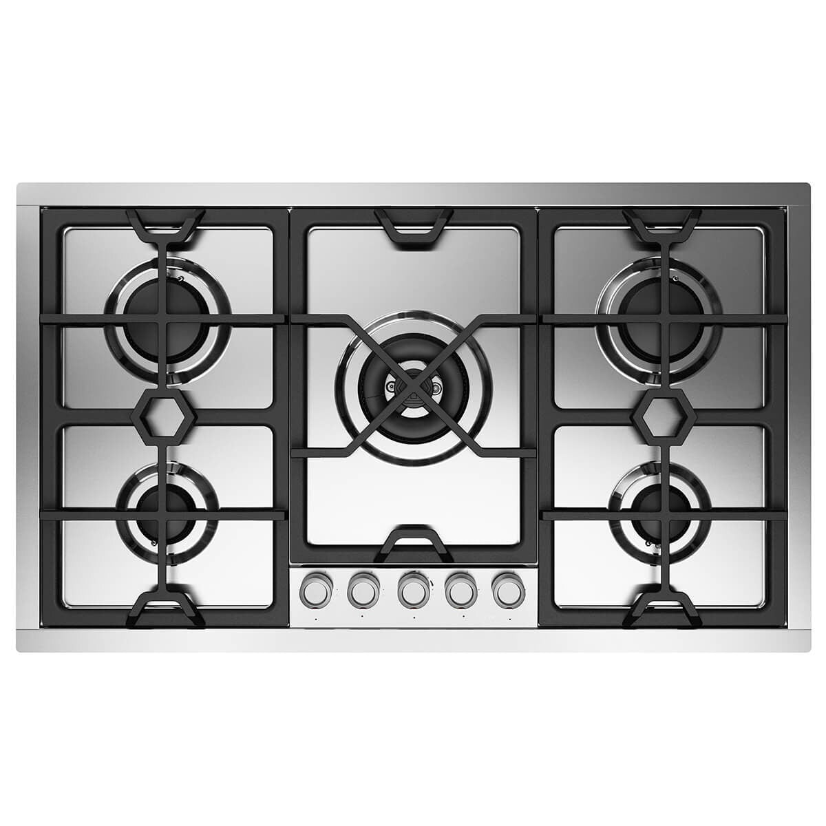 ILVE 90cm Panoramagic Series Dual Gas Cooktop Stainless Steel HCPMT95DSS