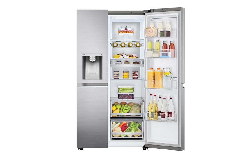 LG 635L Side By Side Fridge Stainless Steel GS-D635PLC