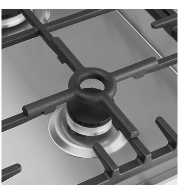 Omega 90cm Natural Gas Cooktop with Wok Burner Stainless Steel OCG905WX