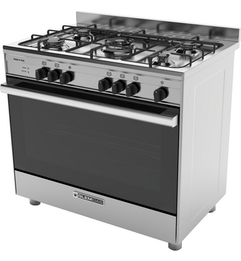 Glem 90cm Dual Fuel Freestanding Oven Stainless Steel GB965GE