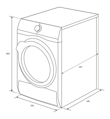 AEG 9kg 9000X Series Heat Pump Dryer T959V6PDC