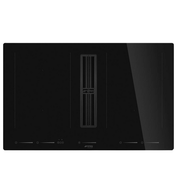 Smeg 83cm Universale Induction Cooktop with Integrated Rangehood HOBD682D2