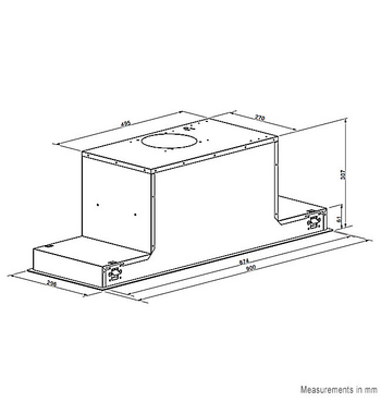 Euromaid UCG90B 90cm Under Cupboard Rangehood