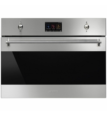Smeg 45cm Classic Compact Combi Steam Built-In Oven SFA4303VCPX