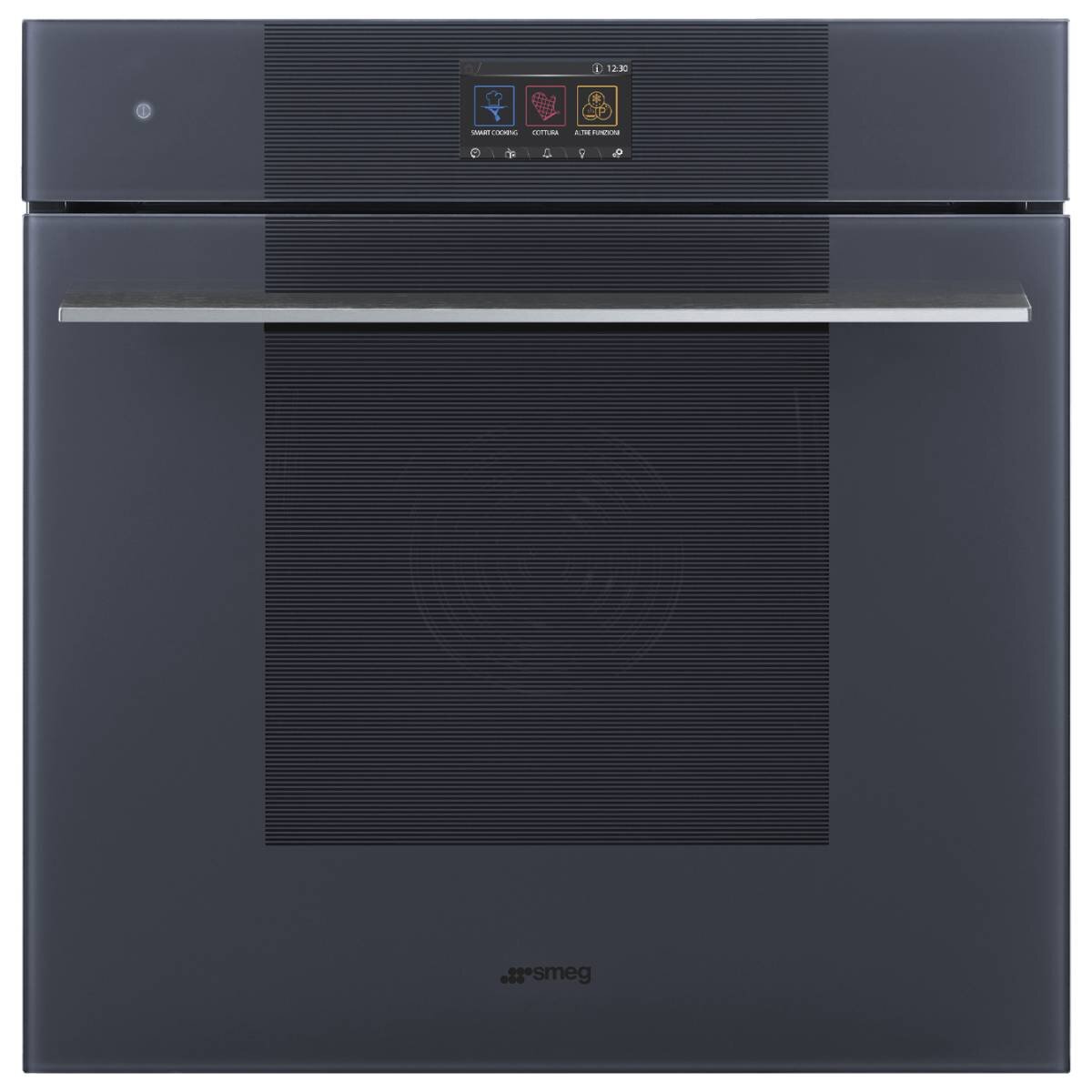 Smeg Linea 76cm Pyrolytic Oven Neptune Grey SOPA3104TPG