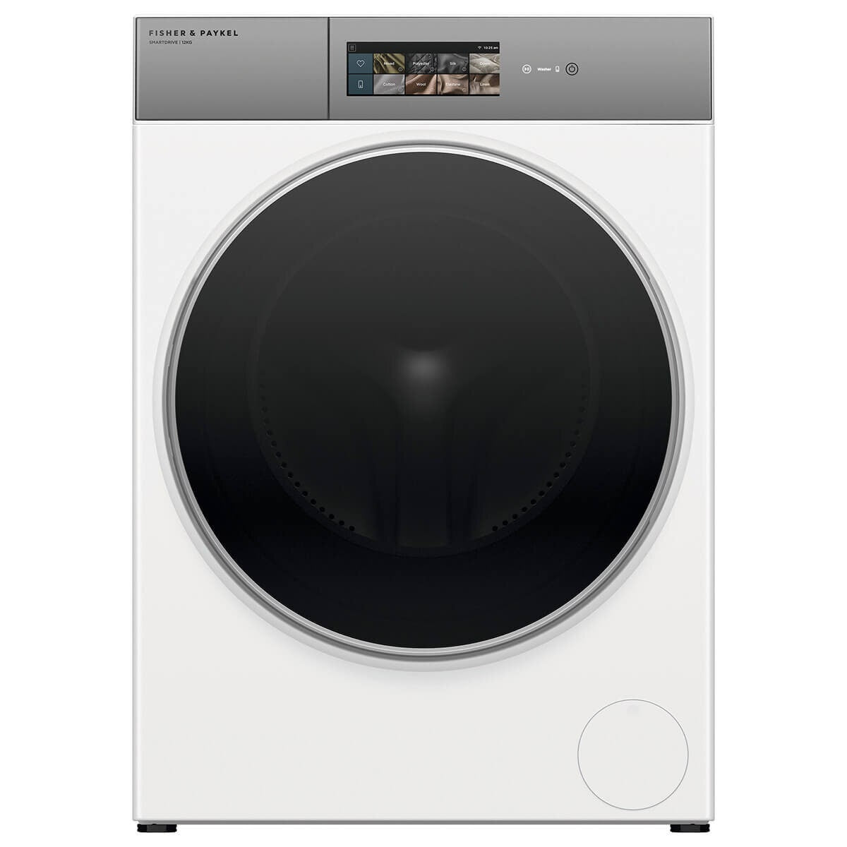 Fisher & Paykel Series 9 12kg Contemporary Front Load Washing Machine White WH1260T5