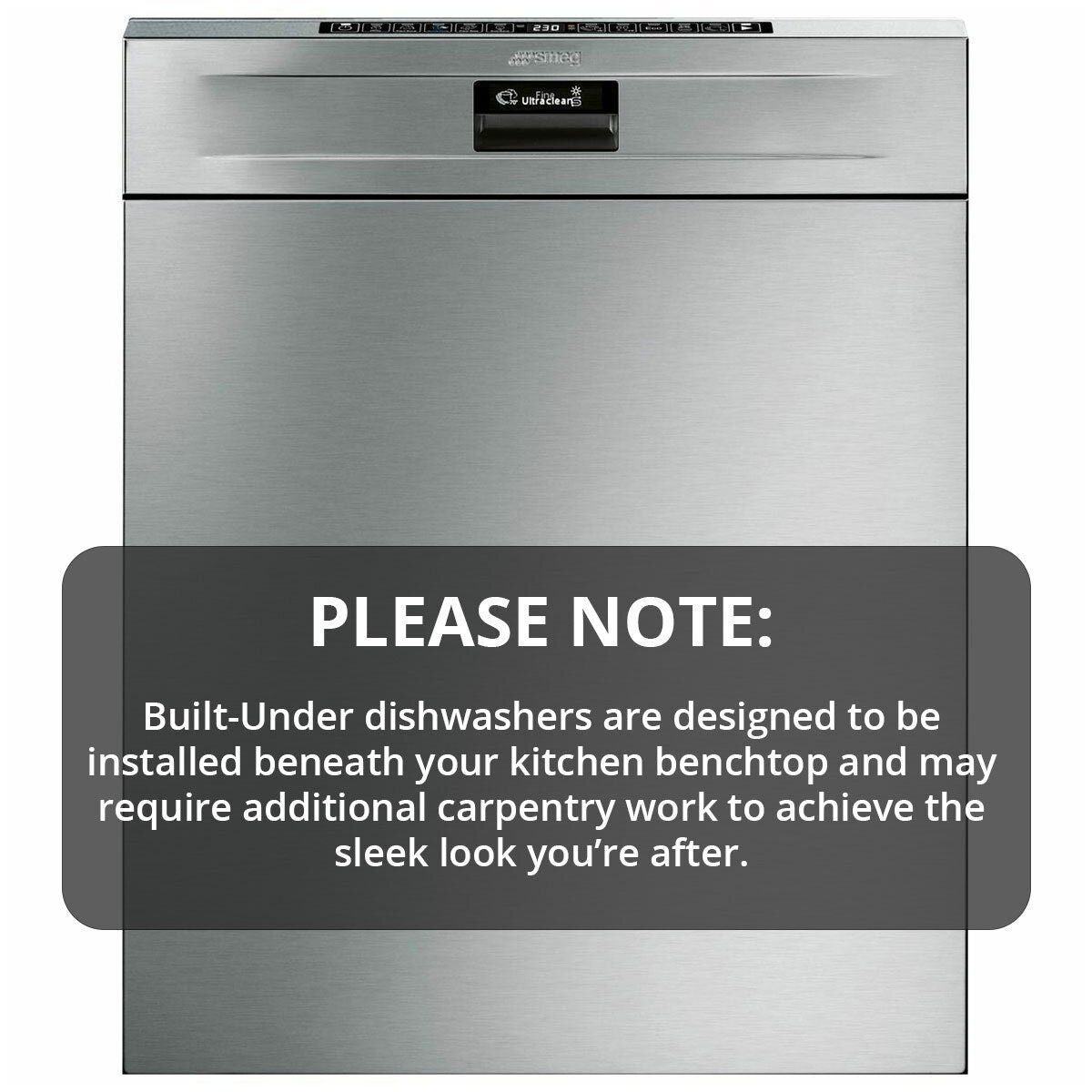 Smeg 60cm Diamond Series Built Under Dishwasher DWAU6D15XT3