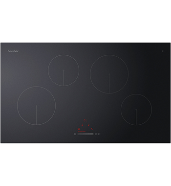 Fisher & Paykel Series 5 90cm Four Zone Induction Cooktop Black Glass CI904CTB1