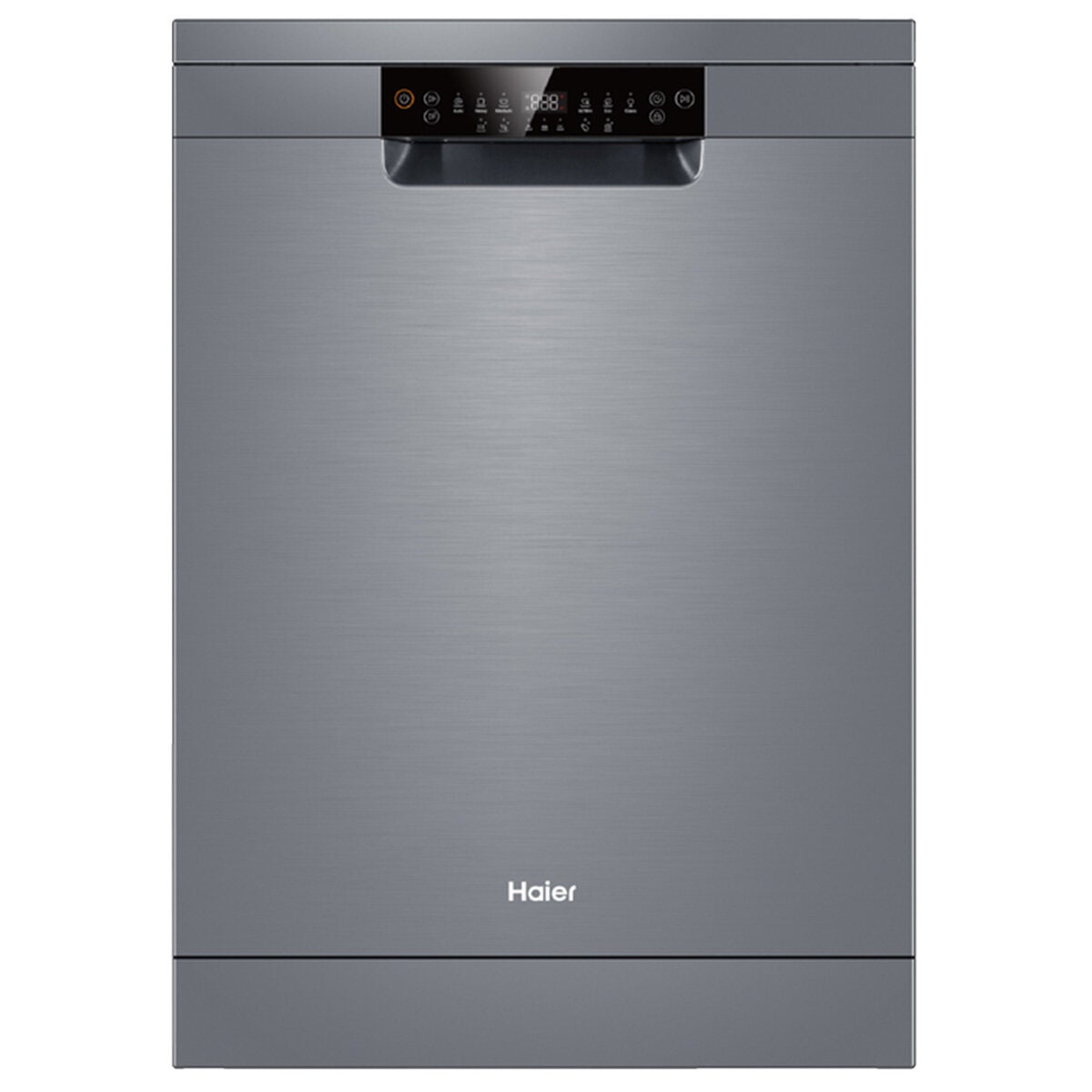 Haier 60cm Freestanding Dishwasher with Sanitise Satina Silver HDW15F1S1
