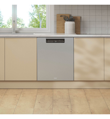 Haier 60cm Built Under Dishwasher with Steam Satina Silver HDW15U3S1 – image 7